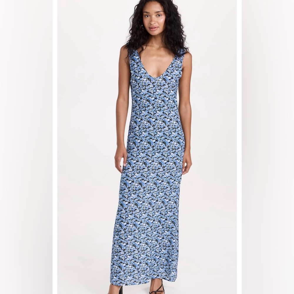 NWT Lioness Blue Floral Maxi Dress